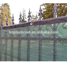 Premier Windscreen-Privacy Mesh Screen-Dark green aluminum grommets 5' 8" x 50' green fence privacy screen